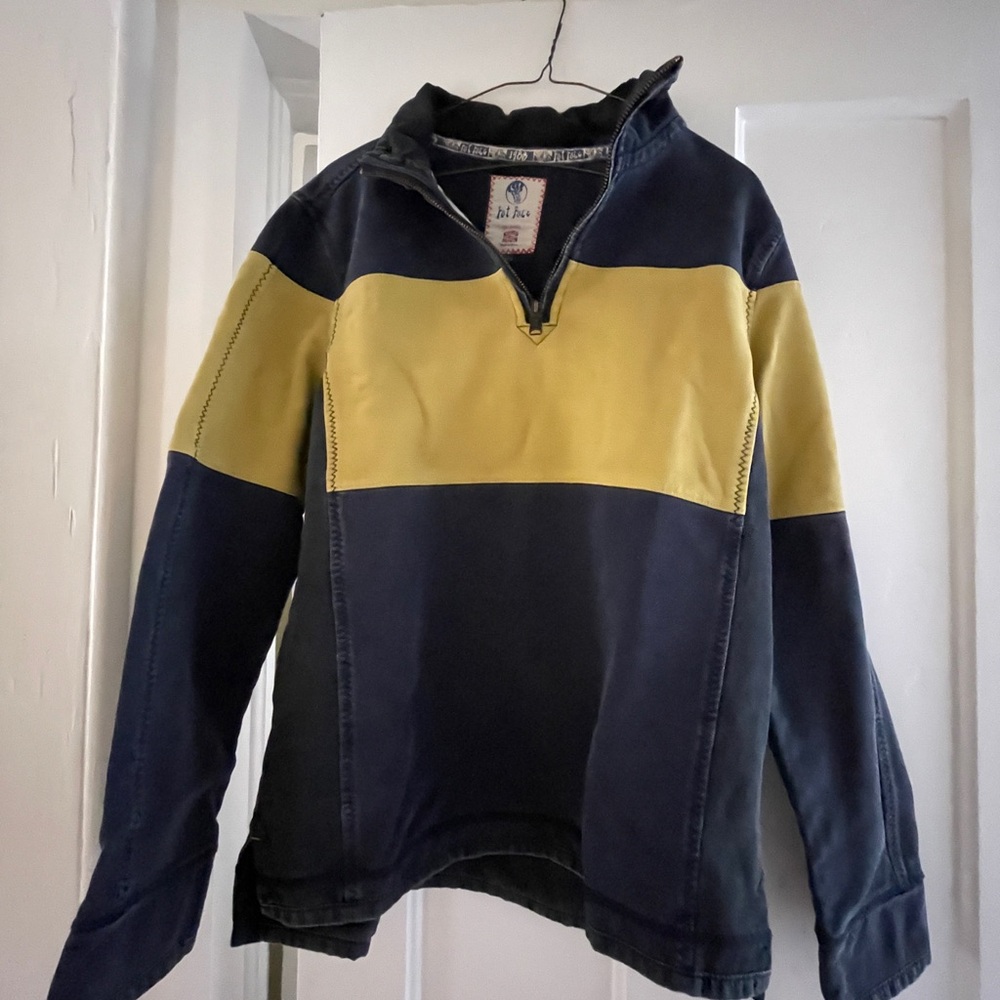 Fat Face Blue and White Pullover